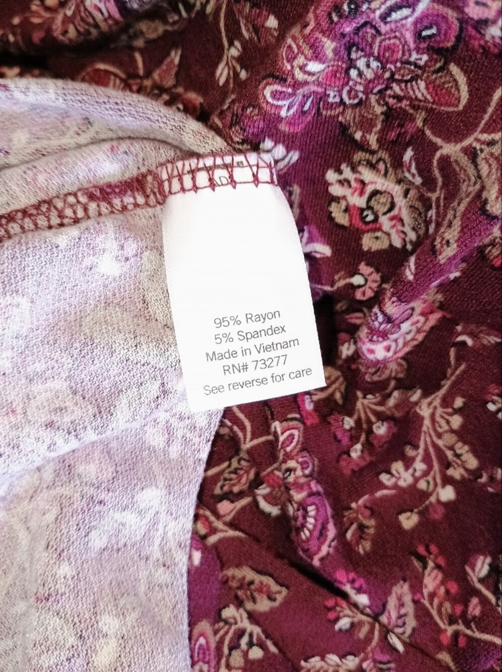 Croft & Barrow Mixed Berry Pleated Neckline 3/4 Sleeve Blouse Size XXL - Picture 11 of 13